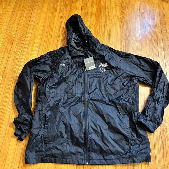 Eddie Bauer Other - Eddie Bauer Packable Wind Jacket Mens XXL Windbreaker Full Zip Black Coat